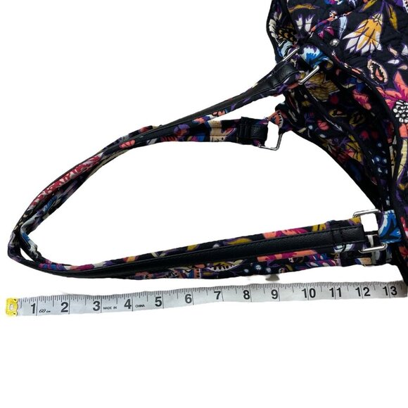 Vera Bradley Glenna Shoulder Bag Floral Medium Leather Details Multiple Pockets - Picture 12 of 12